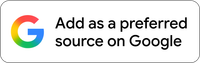 Google logo with text “Add as a preferred source on Google”