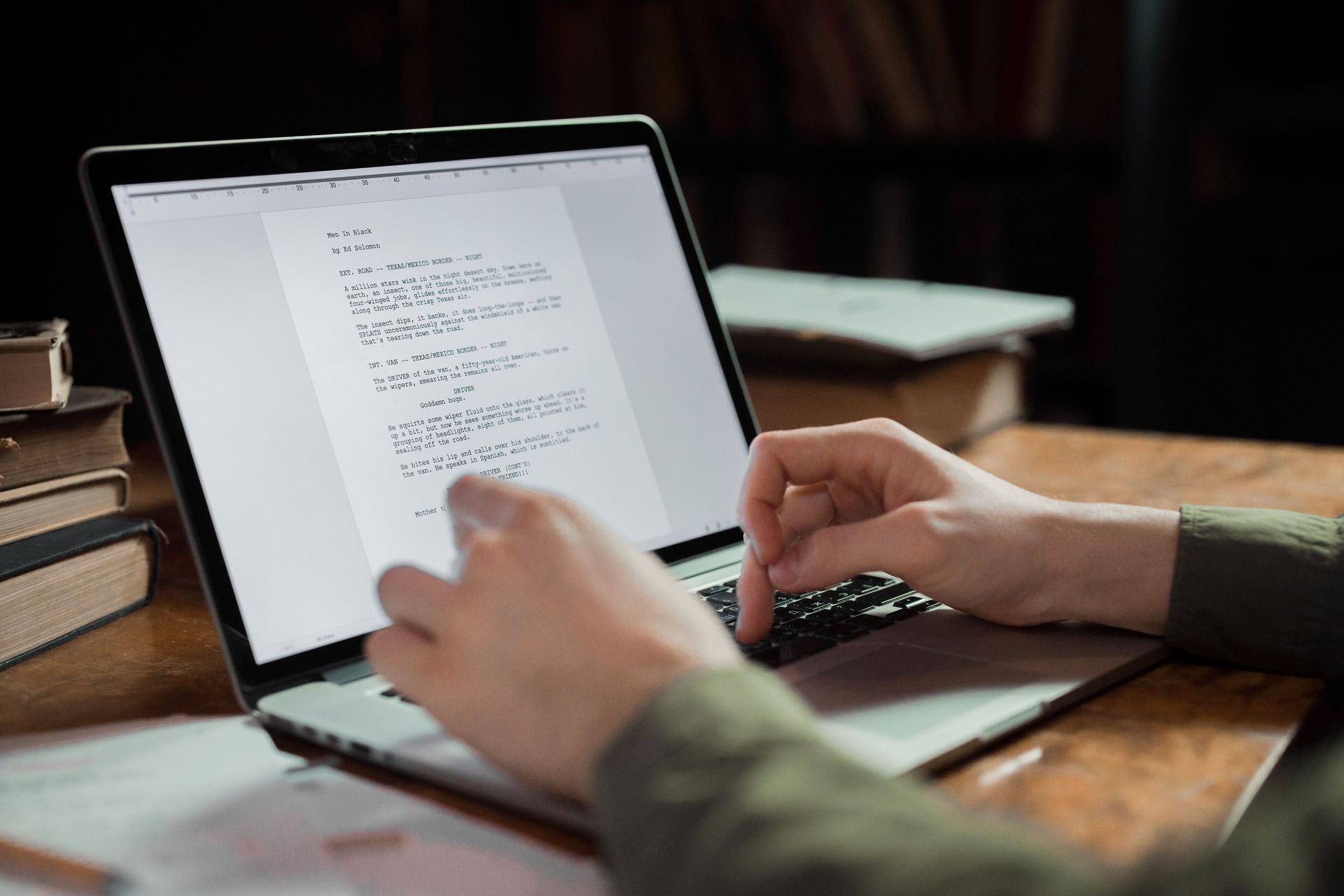 A professional writing setup for tourism announcements.