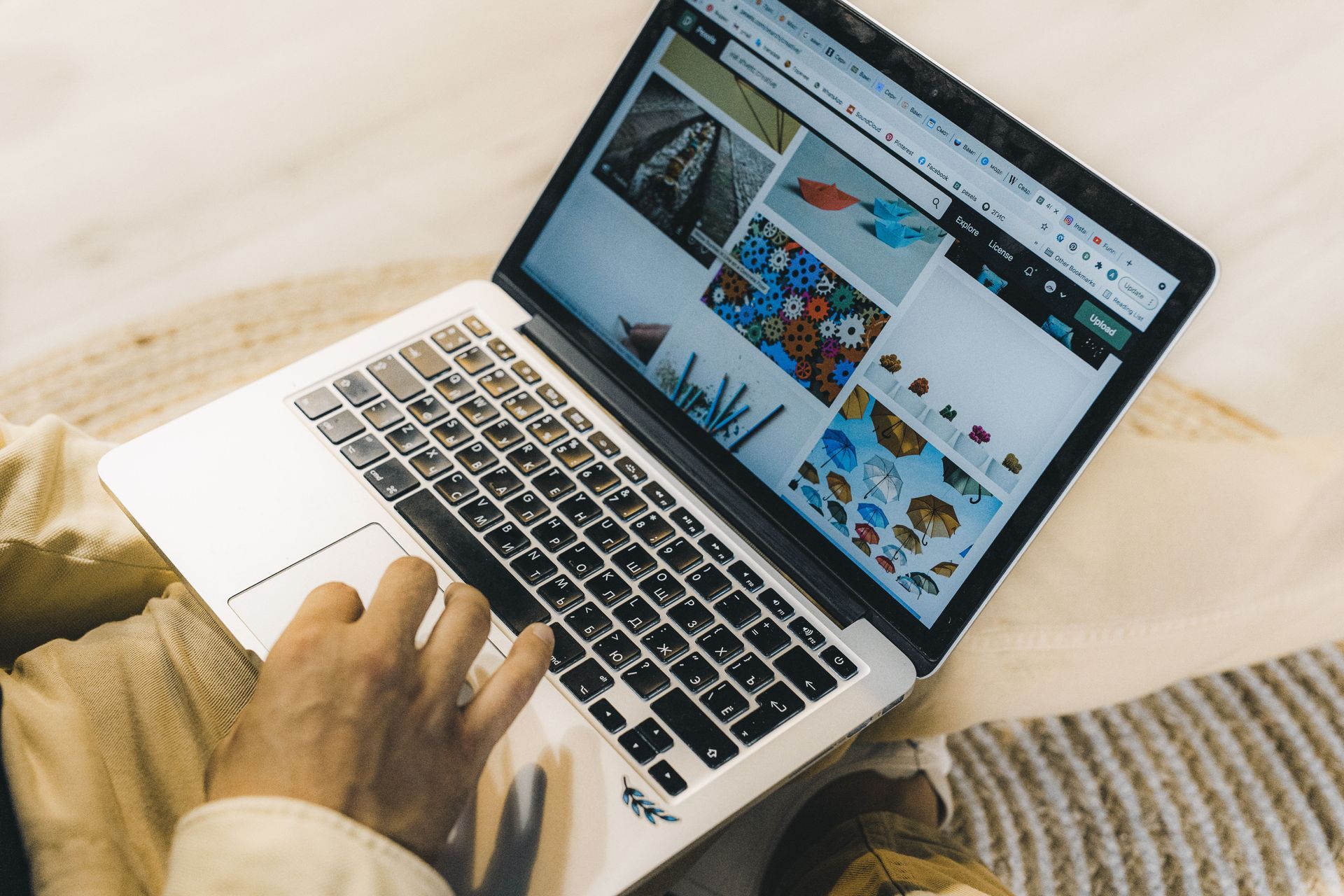 Professional laptop displaying tourism news and African travel trends.
