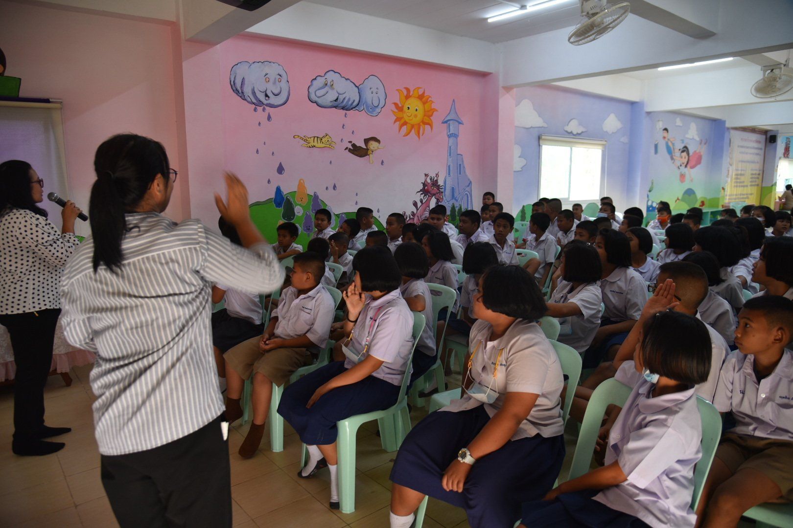 Thai students trafficking prevention in school