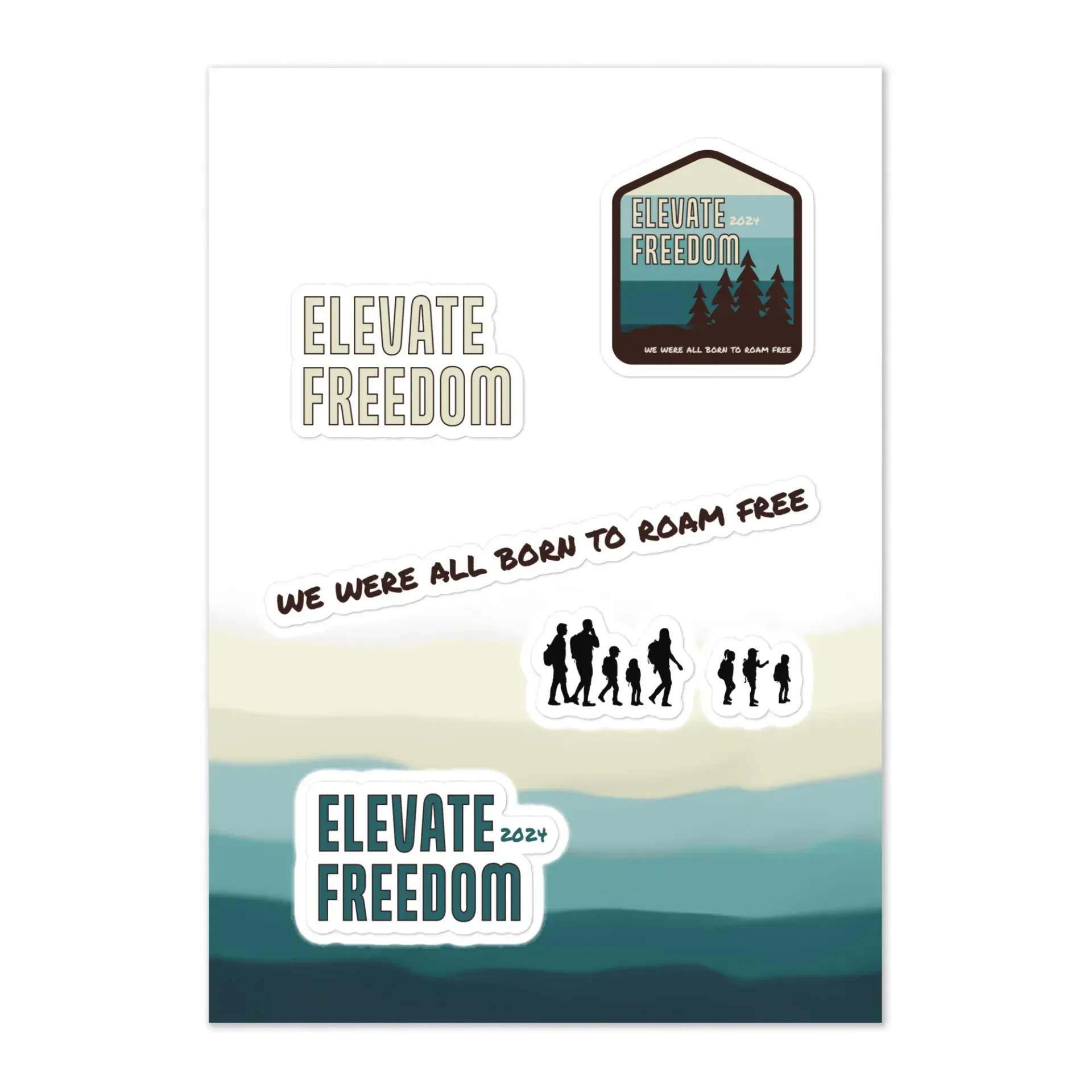 Elevate Freedom stickers