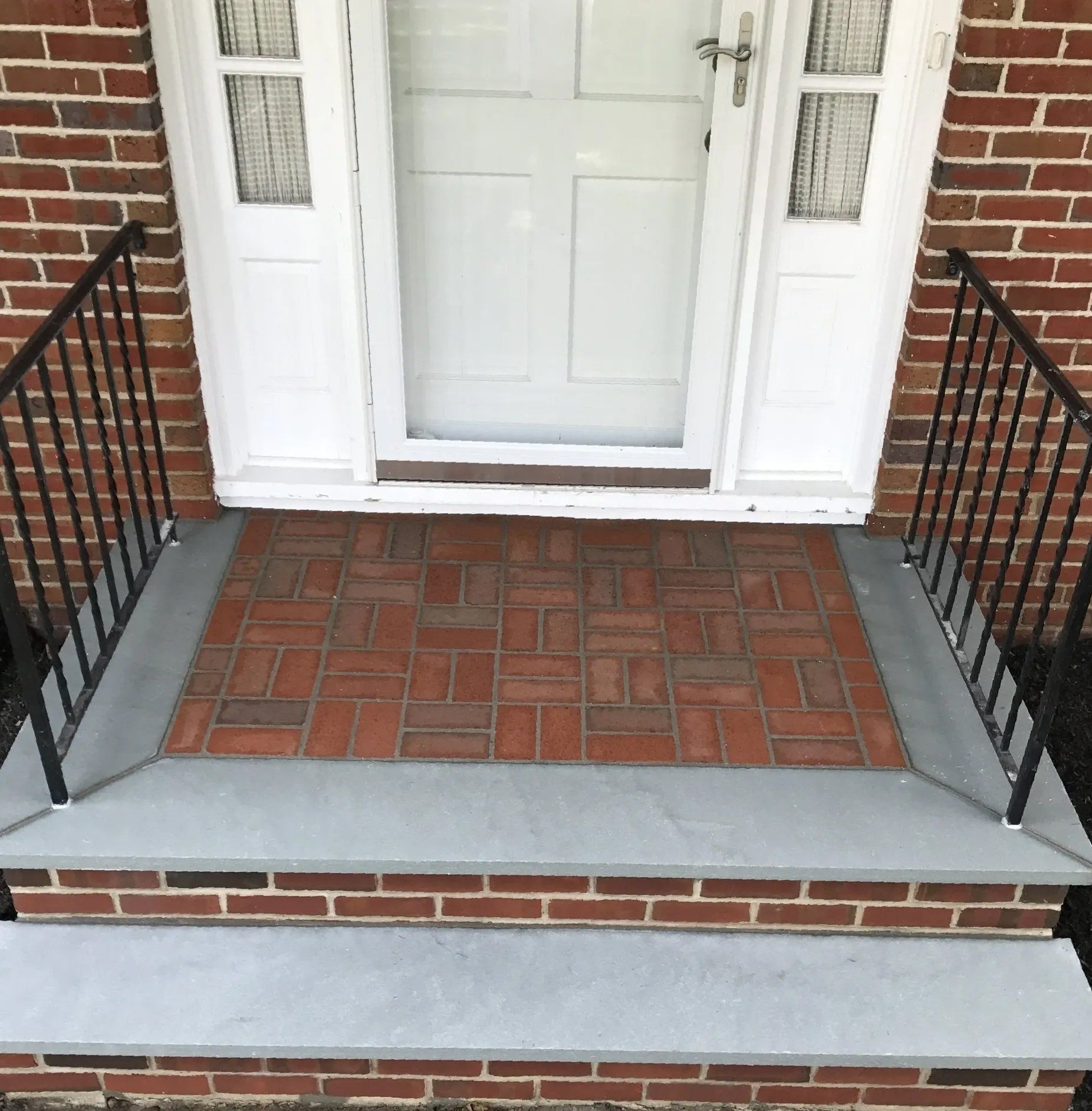 Exterior Brick House Brick Porch