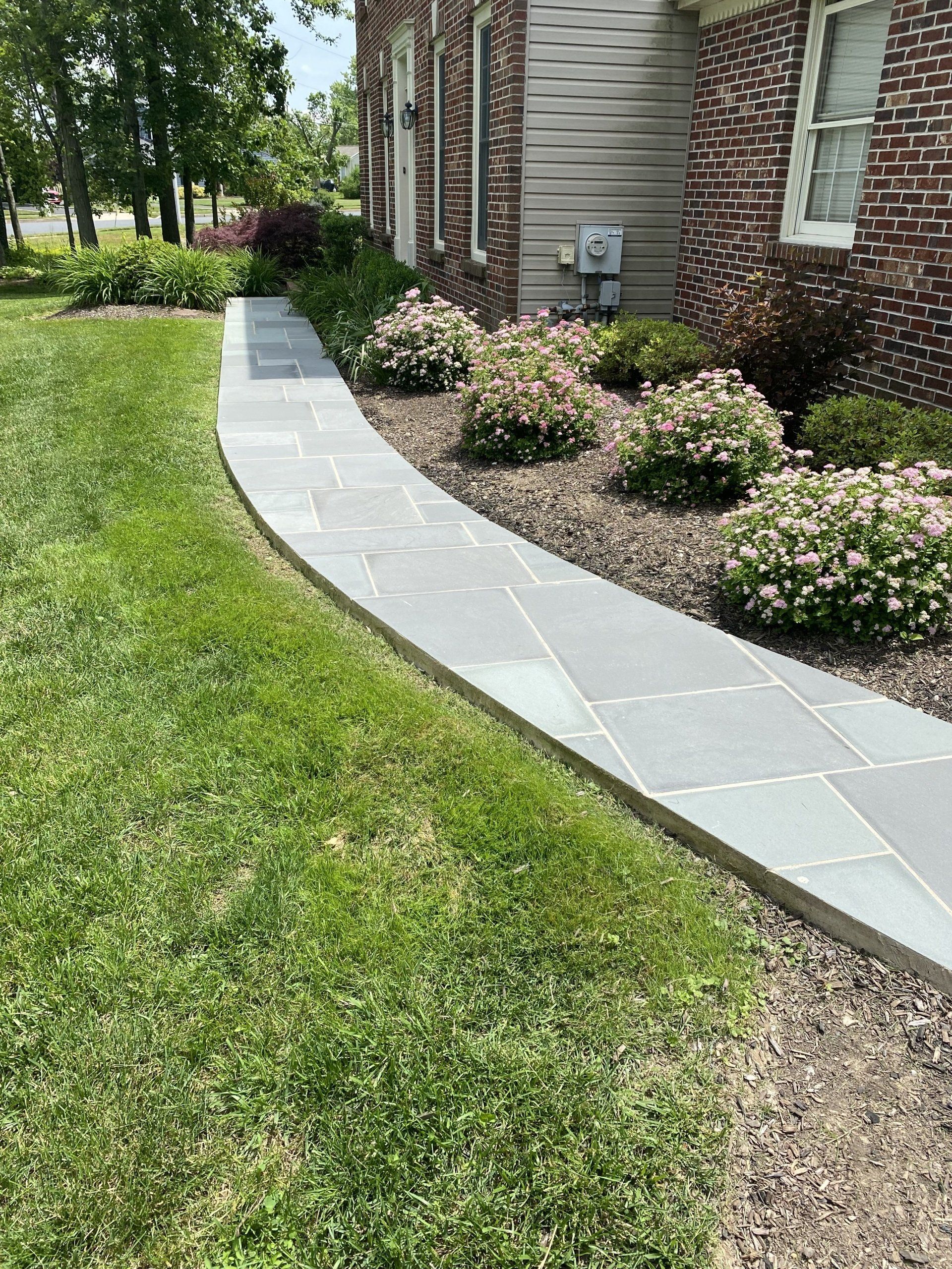 Front Yard Stone Walkway