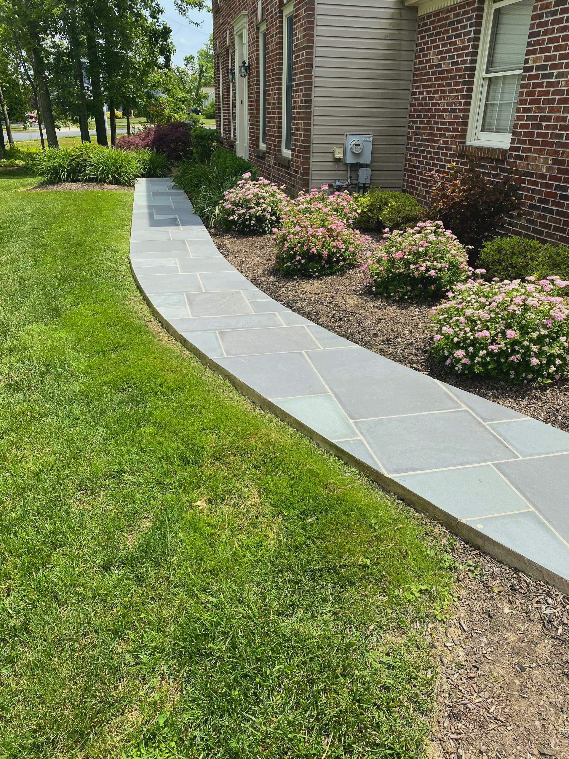 Front Yard Stone Walkway
