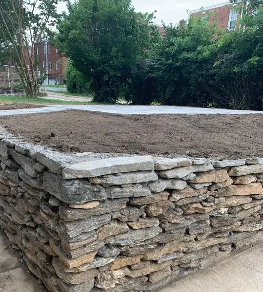 Stone Retaining Wall in Bucks County