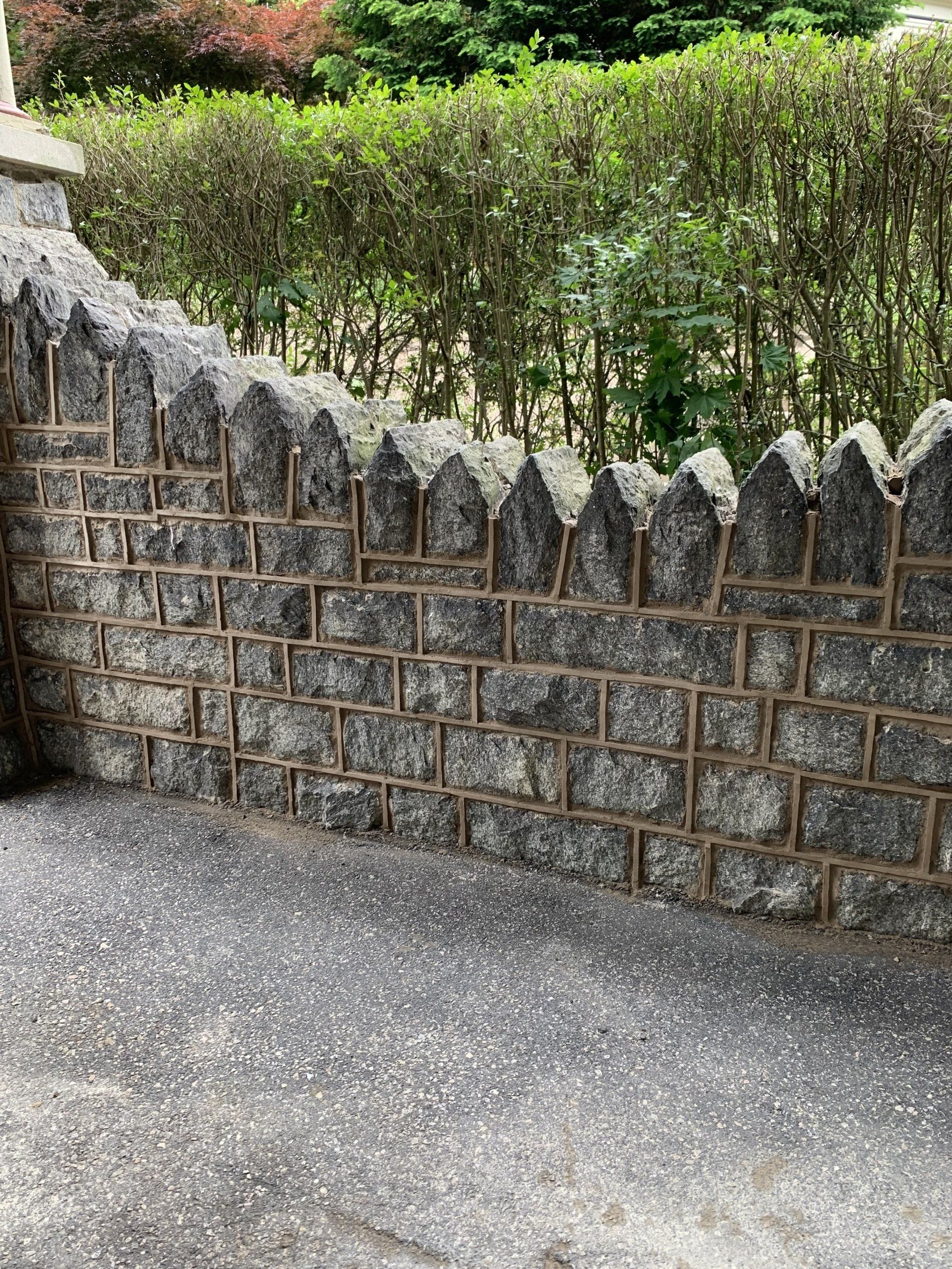 Exterior Stone Half-Wall