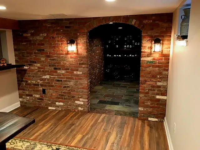 Brick Cellar Wall Installation