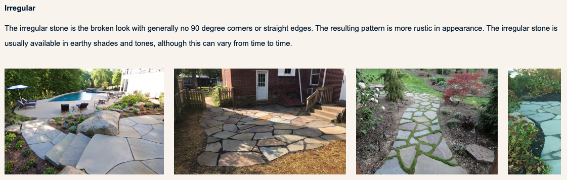 Irregular Stone Installation