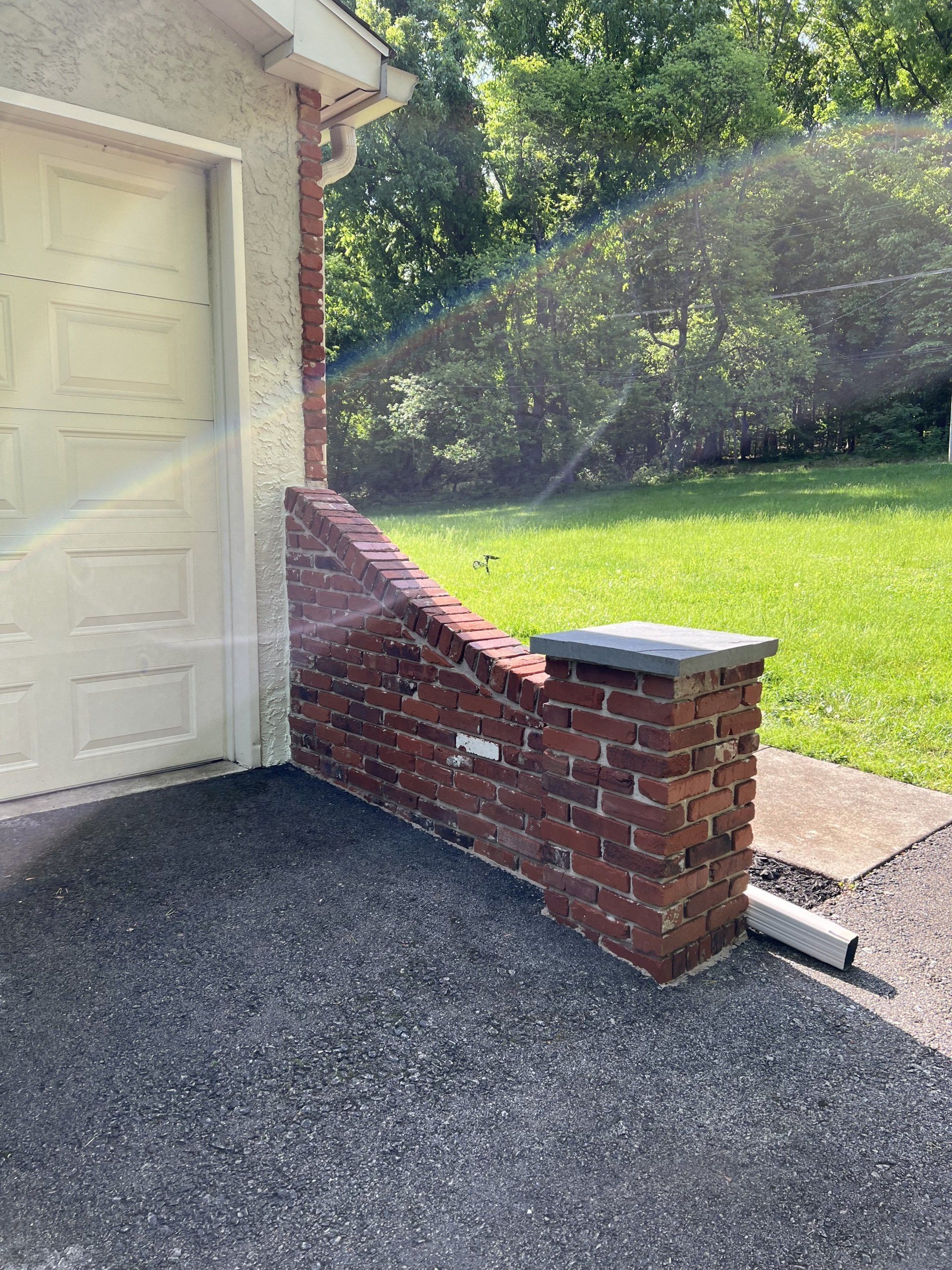Retaining Wall After Repair
