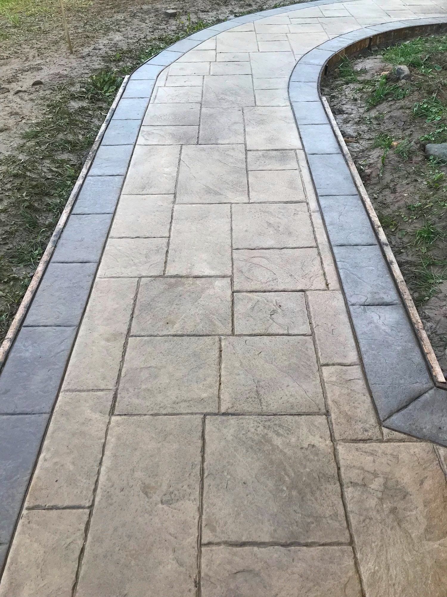 Stamped Concrete Path