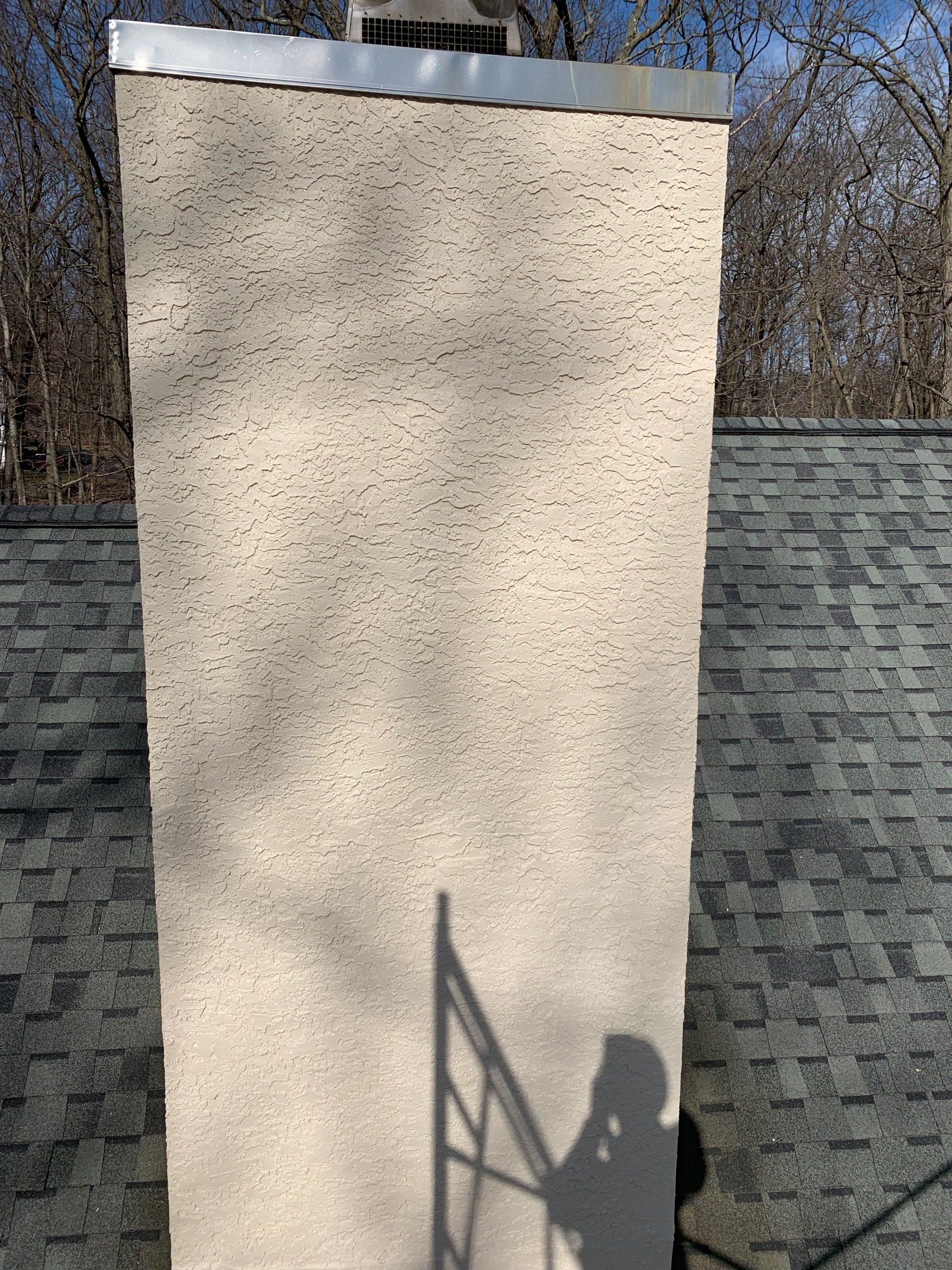 Beige Stucco Chimney 