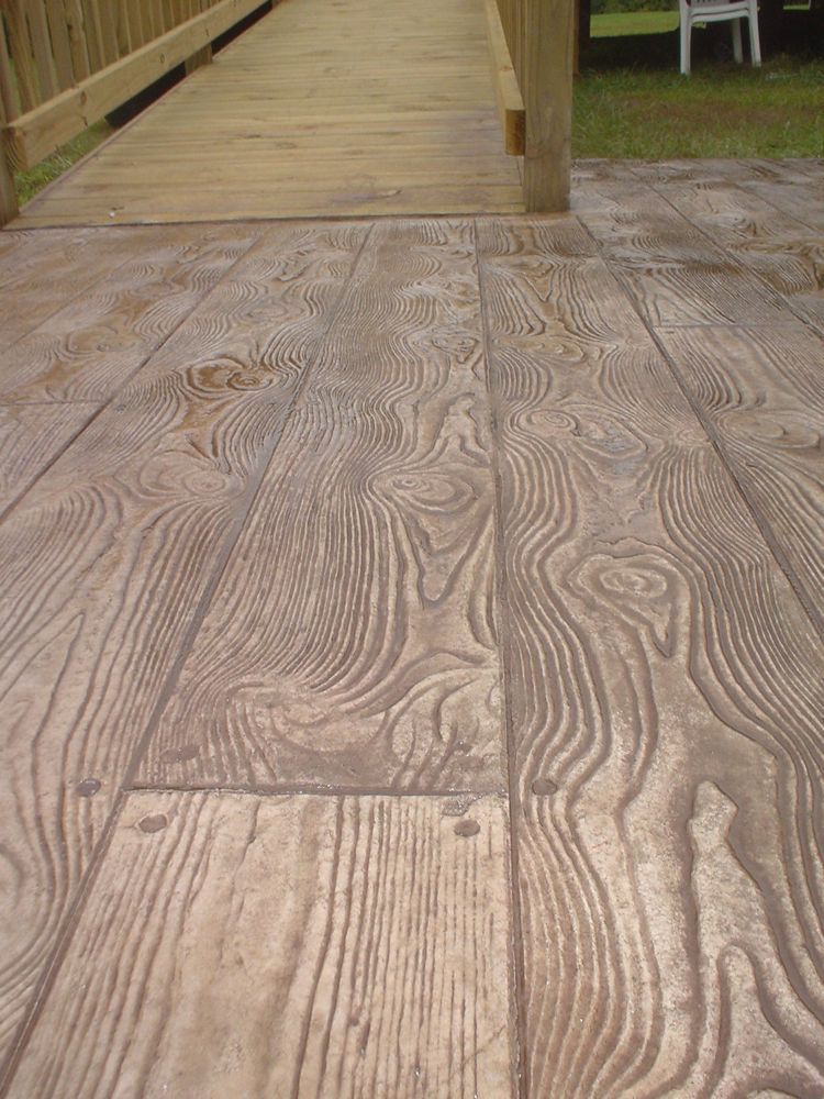 Wood Stamped Concrete