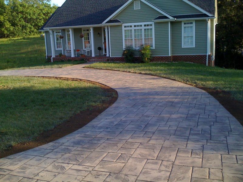 Stamped Concrete Driveway