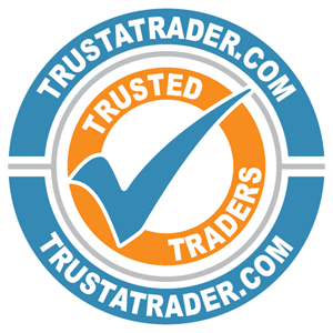 A logo for trustatrader.com that says trusted traders
