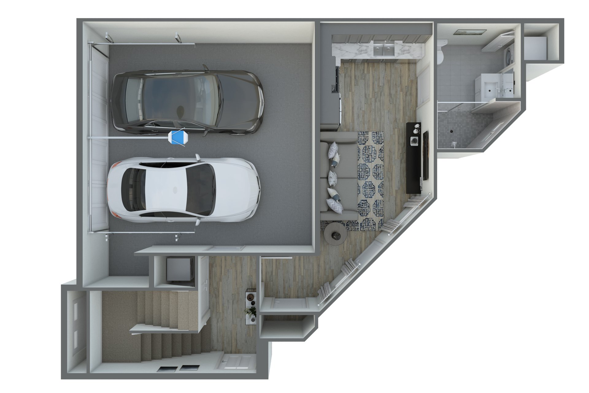 Residence 1 Floor Plan Bay's Edge Town Homes Martinez, CA