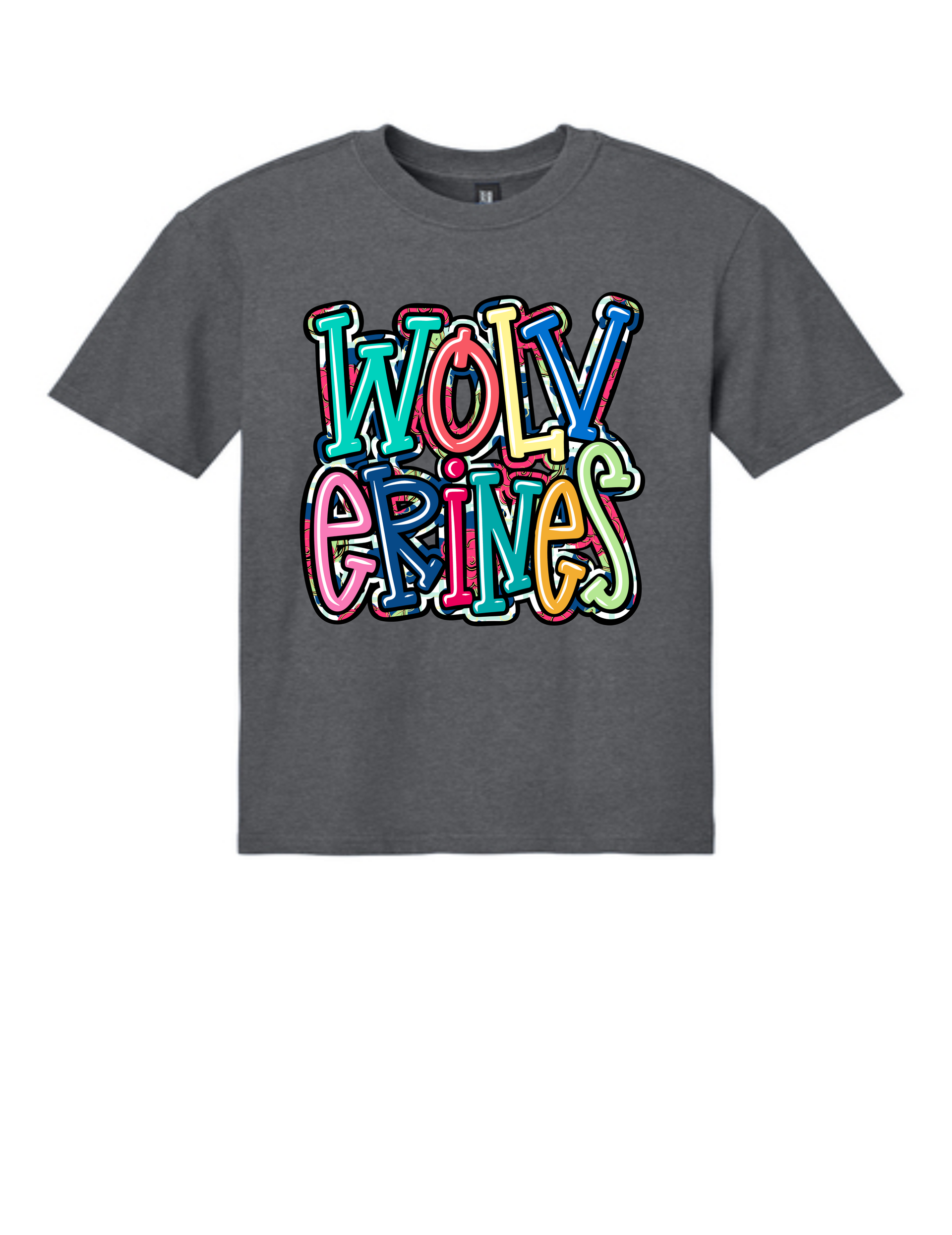 Multi Color Wolverines Logo