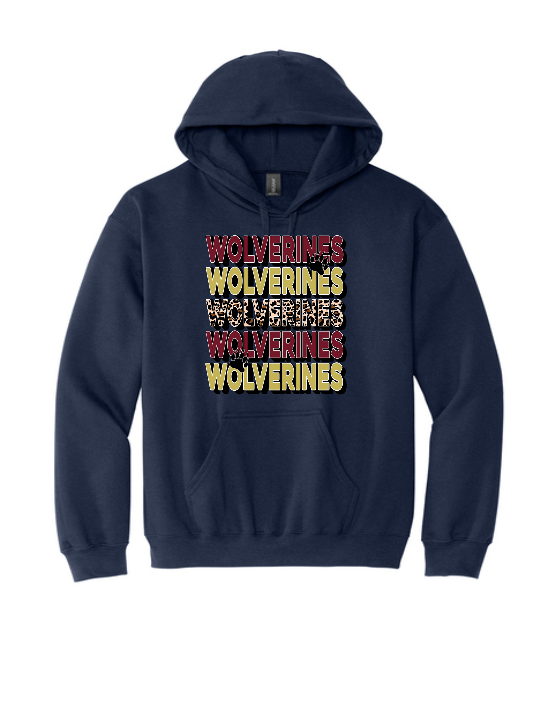 Multi Wolverines Text Logo