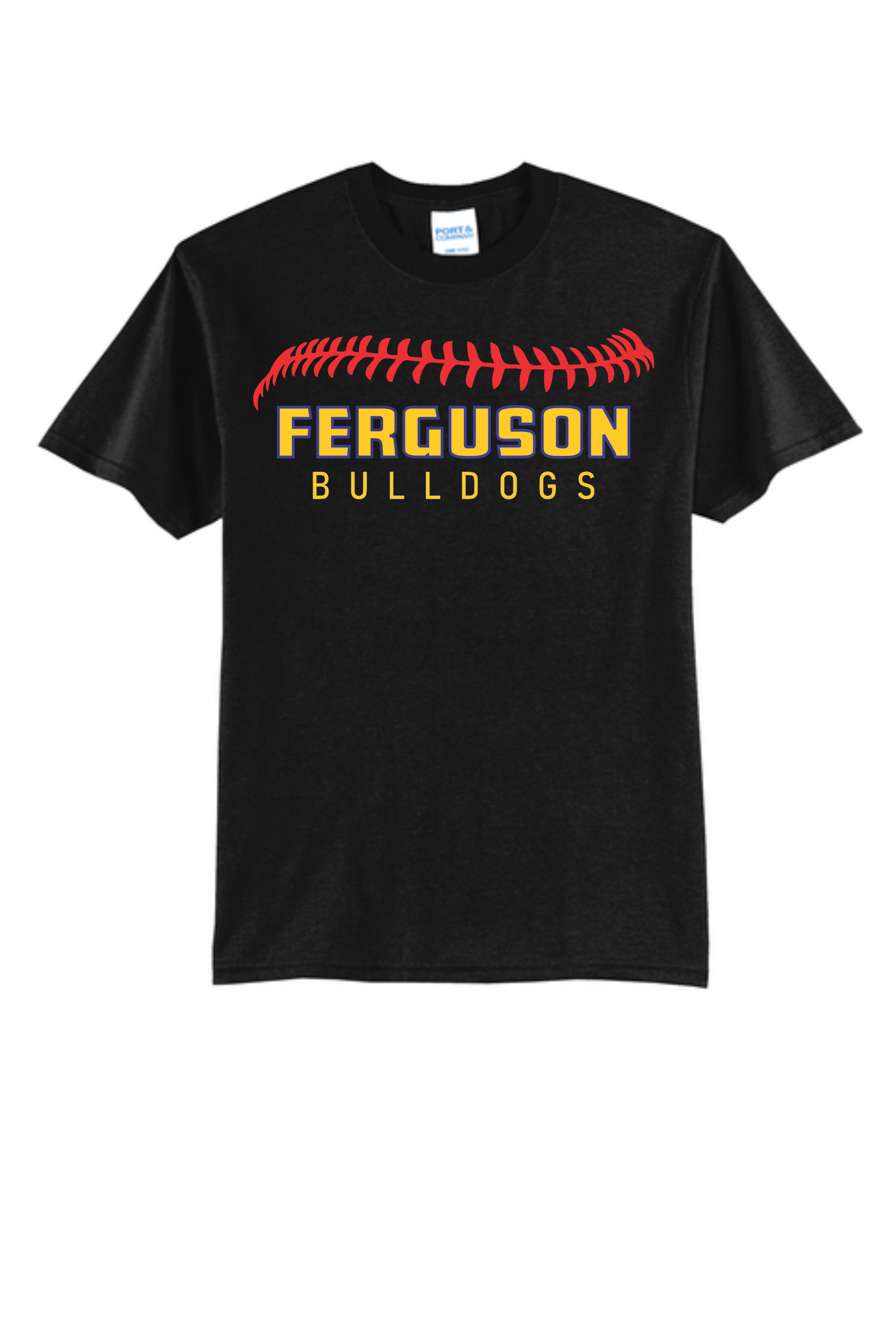 A black t-shirt with 