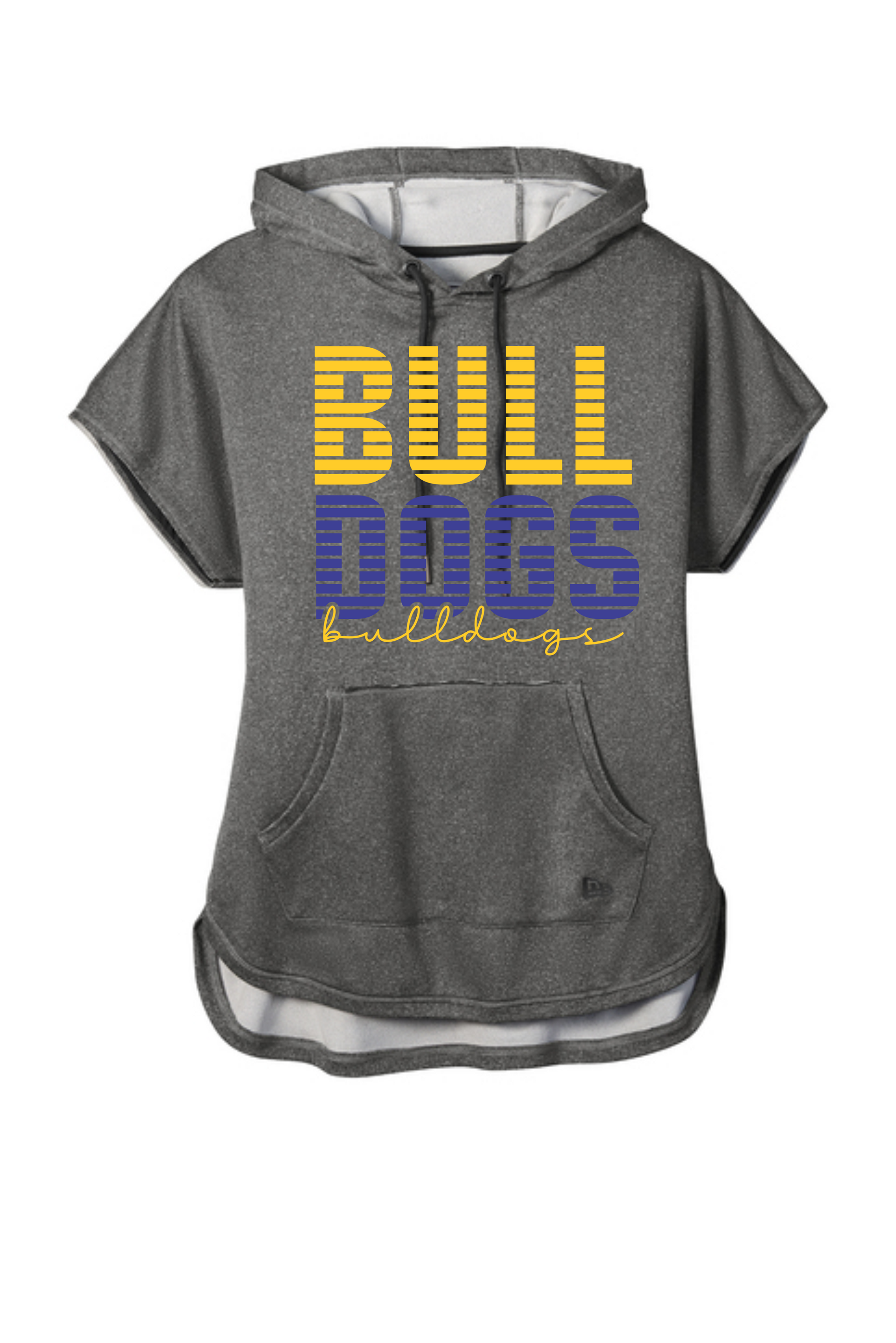 Women's Bulldogs Short Sleeev Hoodie