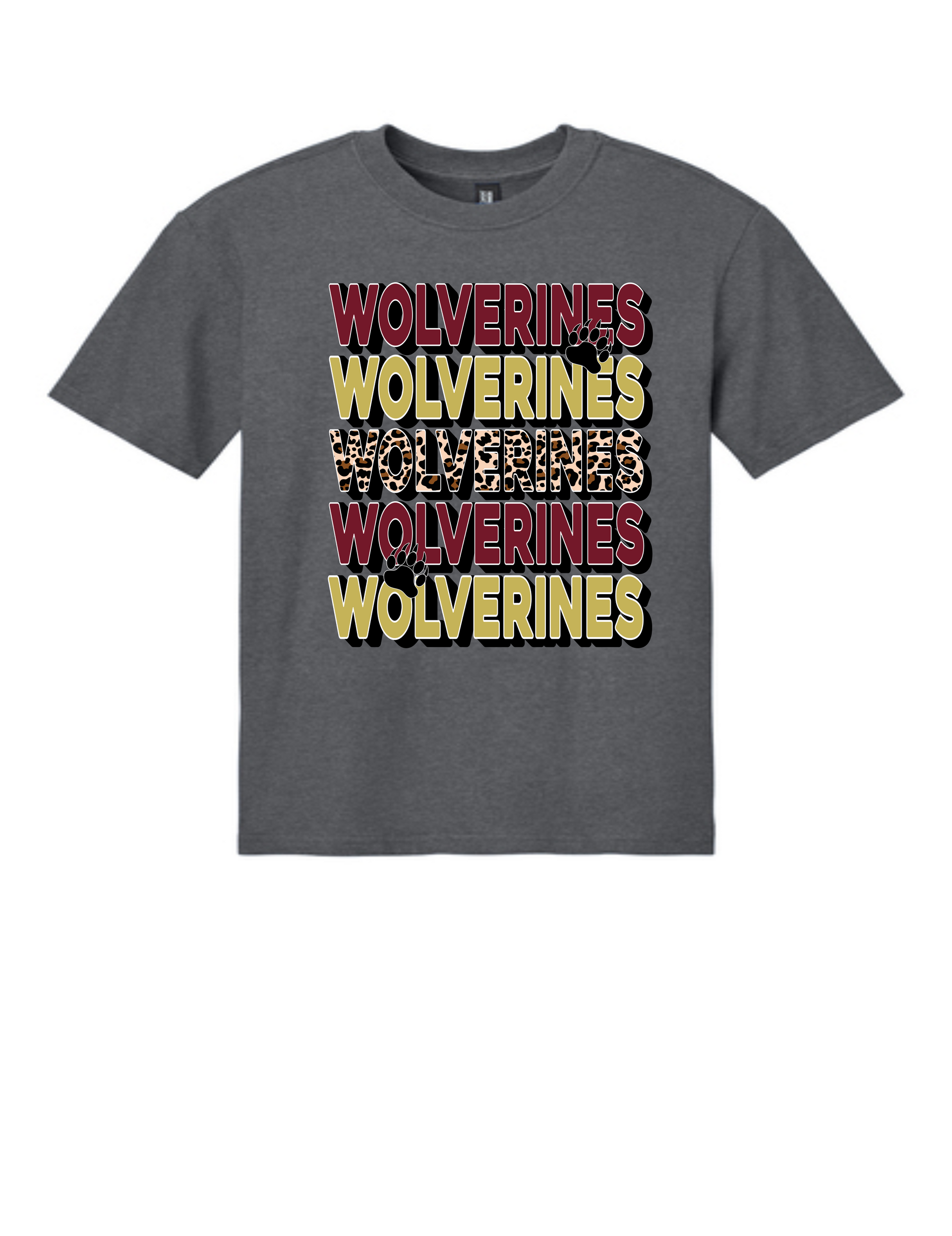 Multi Wolverines Text Logo