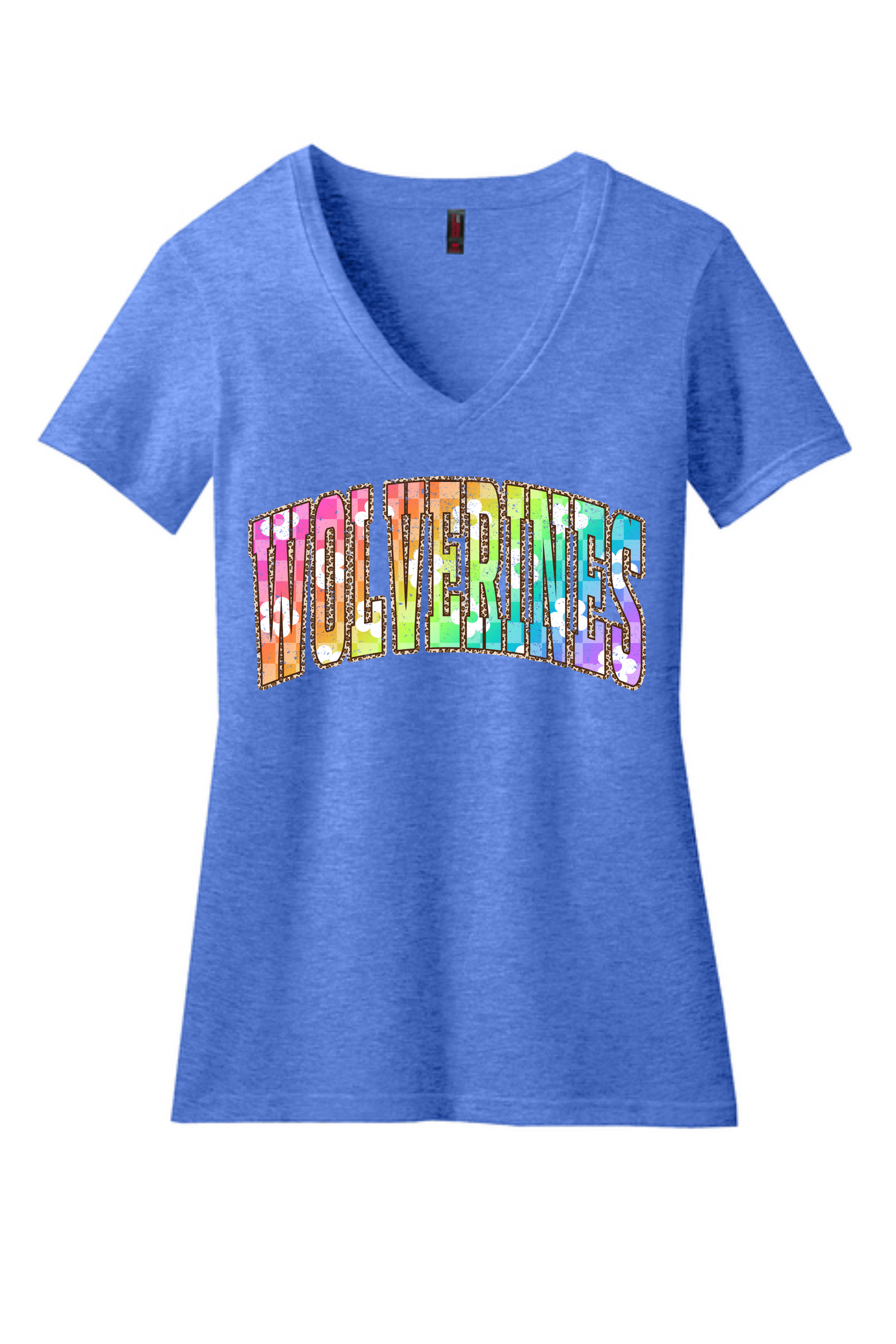Wolverines Multicolor Curved Logo