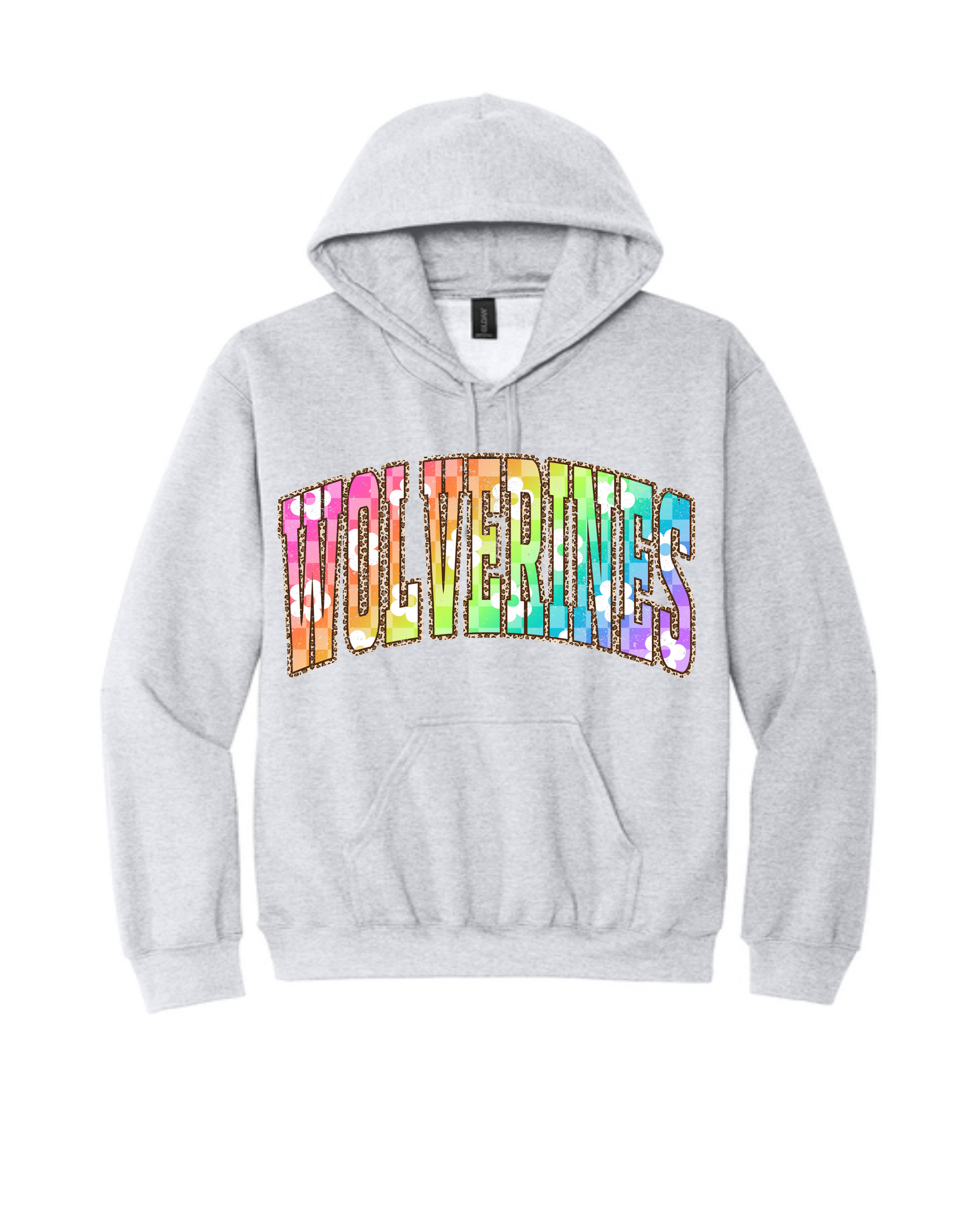 Wolverines Multicolor Curved Logo