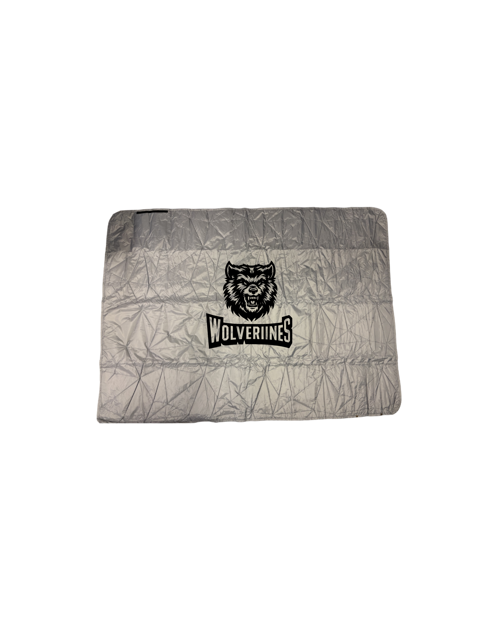 Waterproof Blanket silver 2 Logos