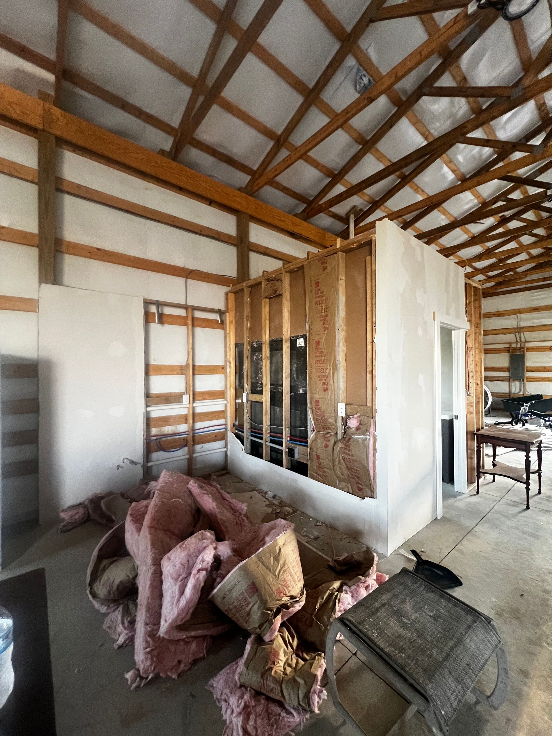 Before image of construction in progress