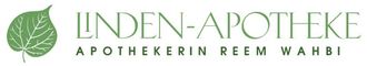 Green leaf logo with the text &ldquo;LINDEN-APOTHEKE&rdquo; and &ldquo;APOTHEKERIN REEM WAHBI&rdquo;