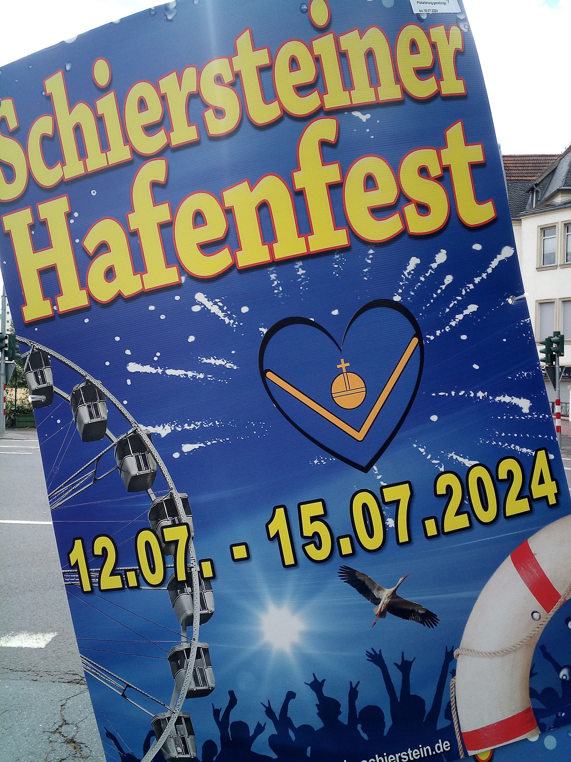 Ein Plakat für ein Festival namens Schiersteiner Hafenfest