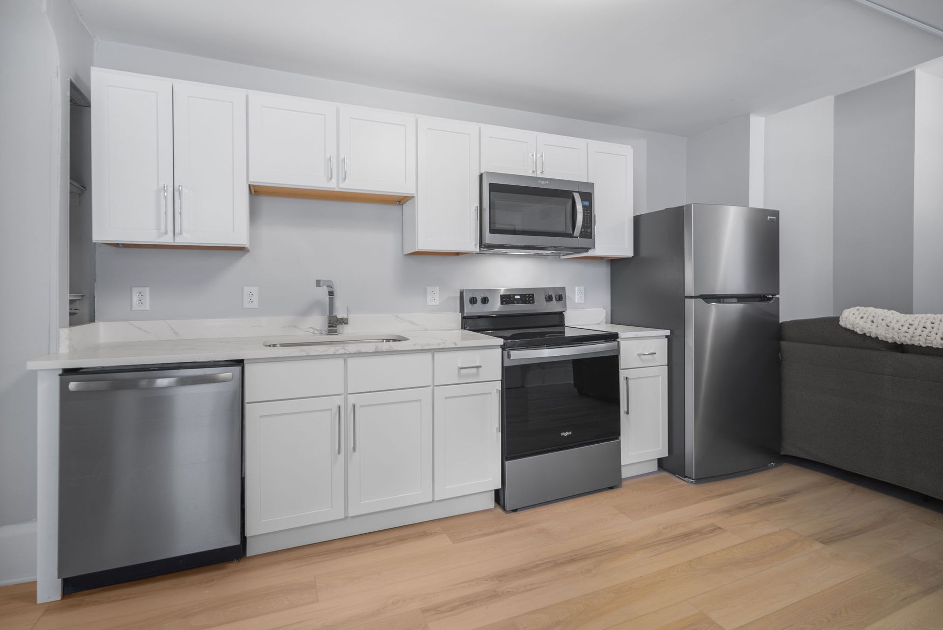 kitchen @ 104 harvard pl - #modernlivingrentals #Ithaca #ny #cornelluniversity #cornell #apartments #housing #students #apts

