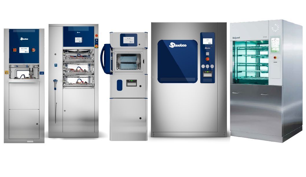 iM Med Steelco Endoscope and sterile services decontamination machines