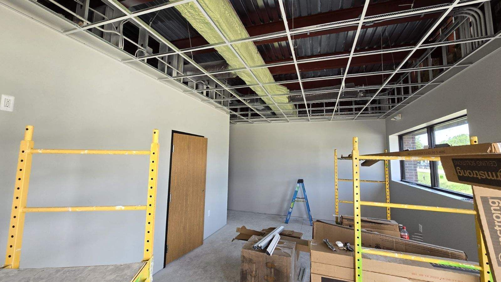 Auto Repair Shop Interior Under Construction With Scaffolding | Auto DR