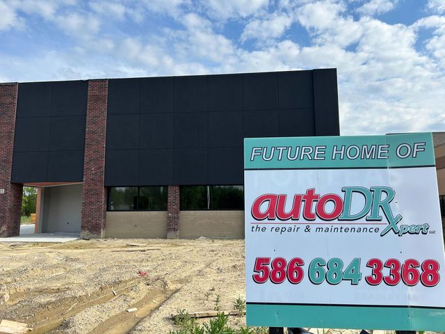 Future Home Of Auto DR Sign Outside New Auto Repair Building | Auto DR