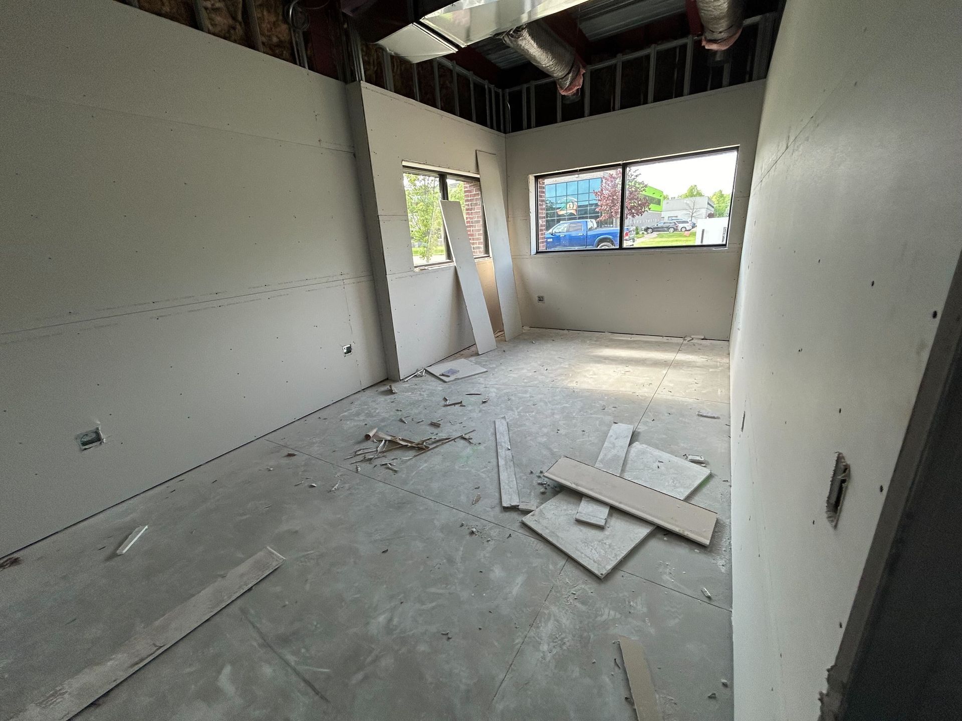 Auto Repair Shop Interior Room During Construction Phase | Auto DR