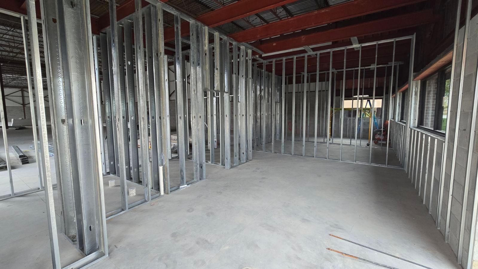 Auto Repair Shop Interior Framing For Office And Work Areas | Auto DR