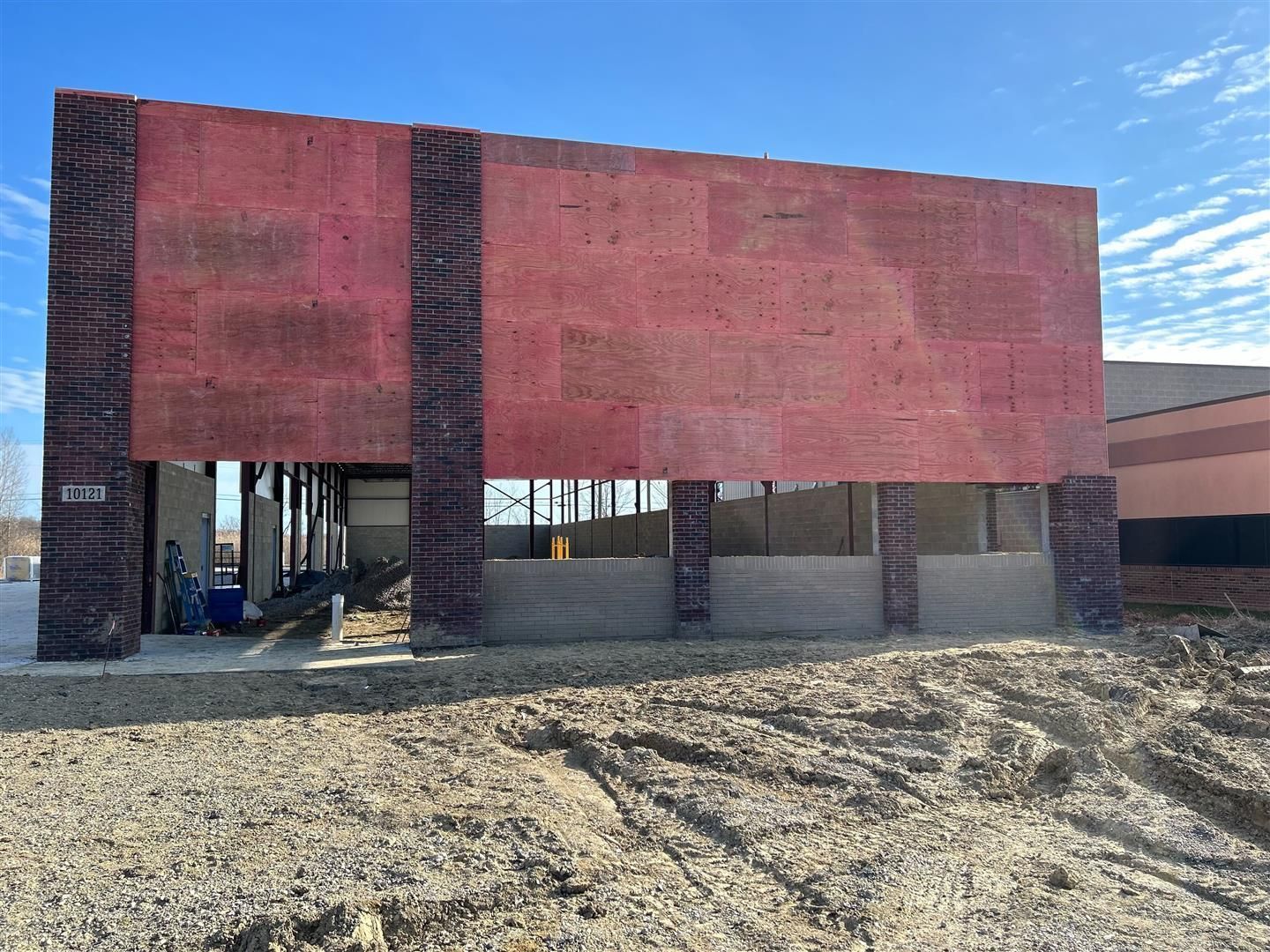 Auto Repair Building Exterior With Brick And Steel Structure | Auto DR