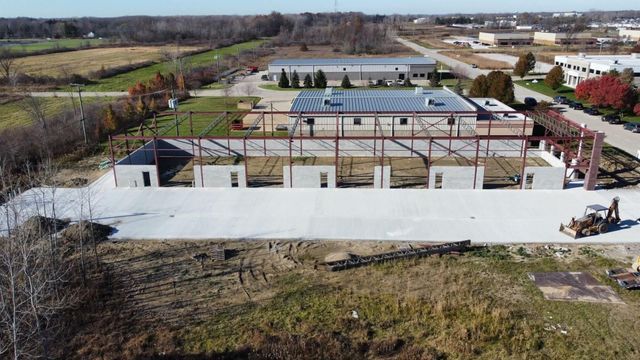Drone View Of Auto Repair Facility Construction Progress | Auto DR