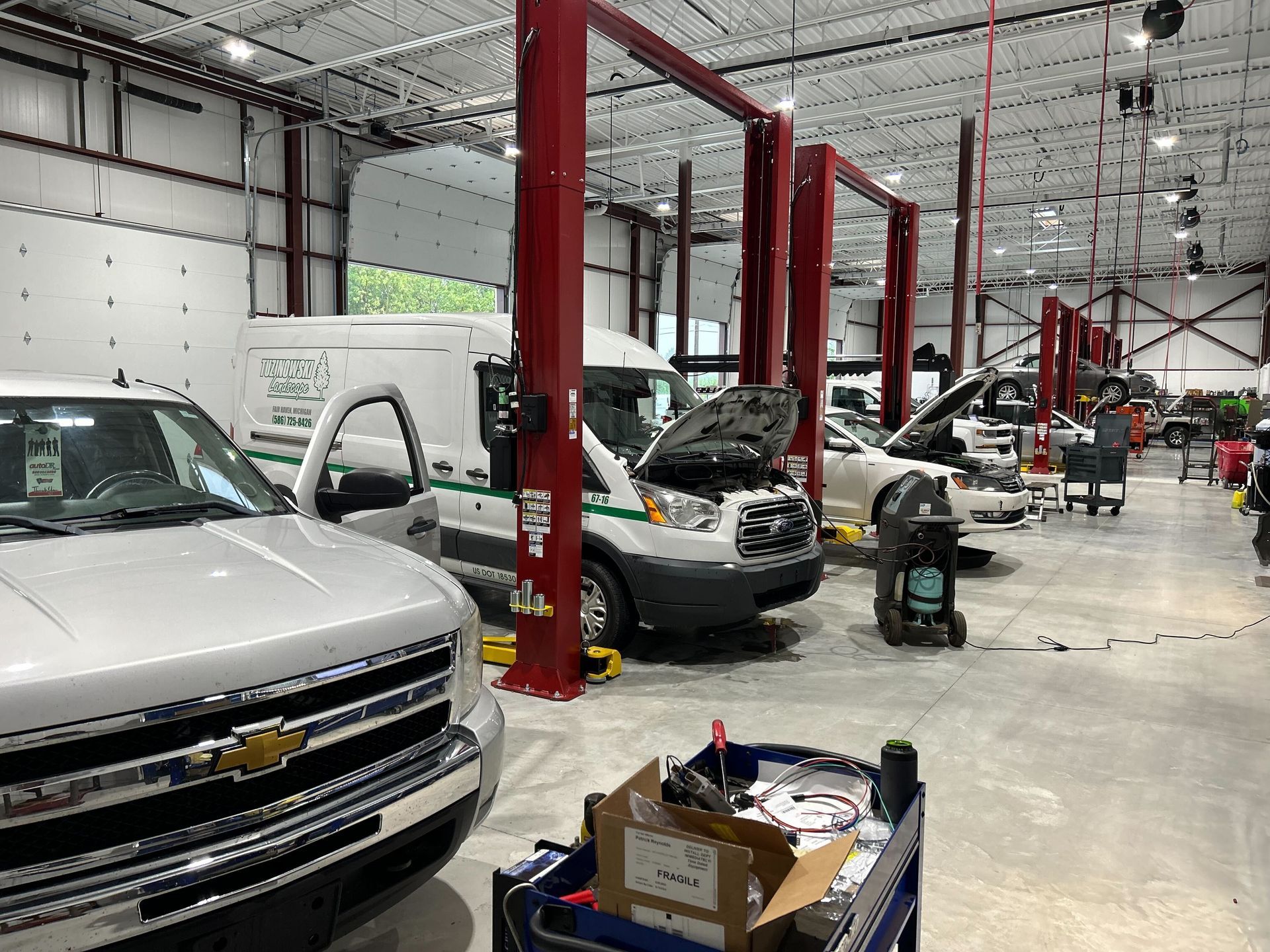 Auto Repair Shop Interior With Multiple Service Bays | Auto DR