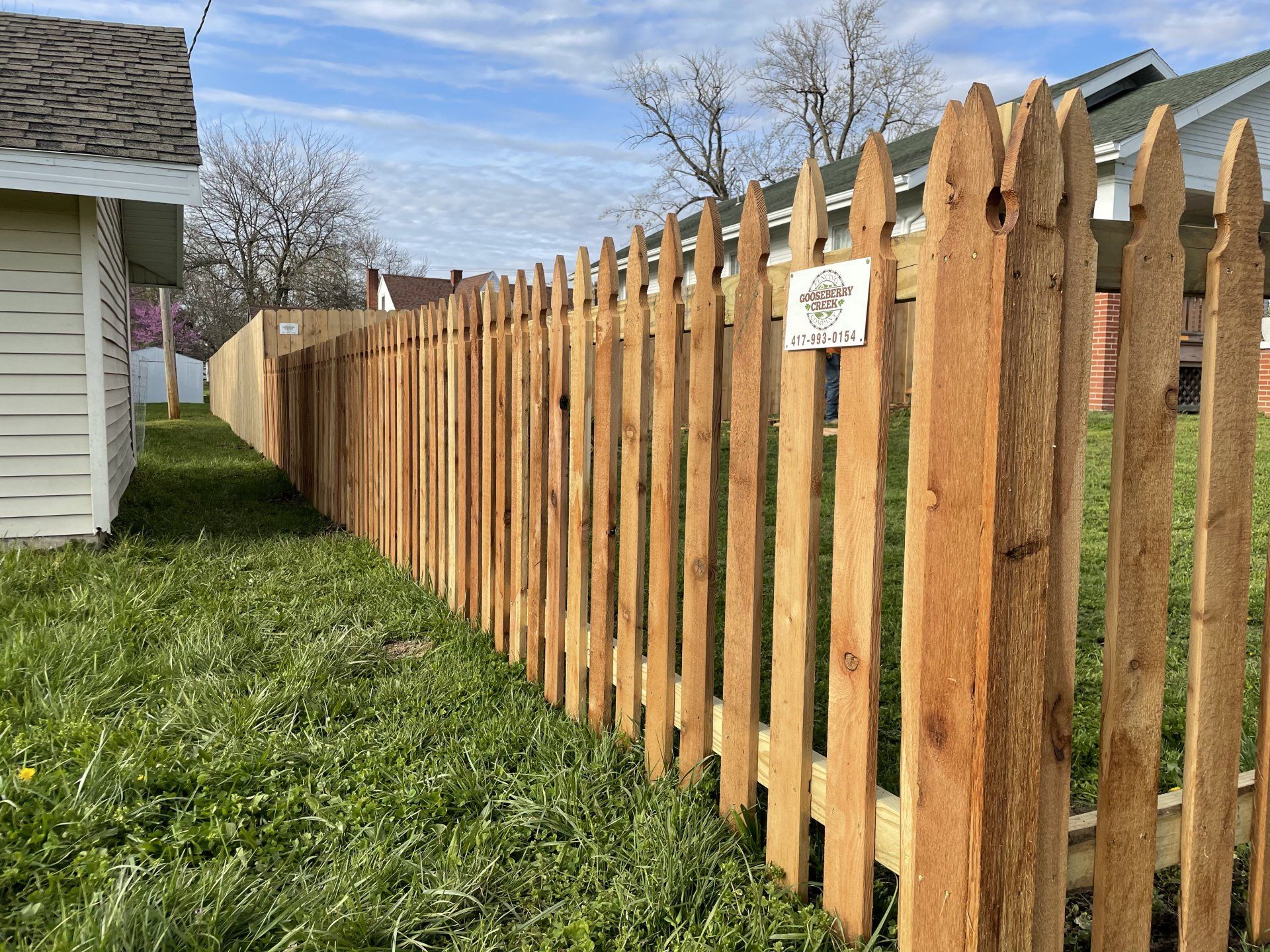 Installed fencing project serving a Springfield, Missouri property