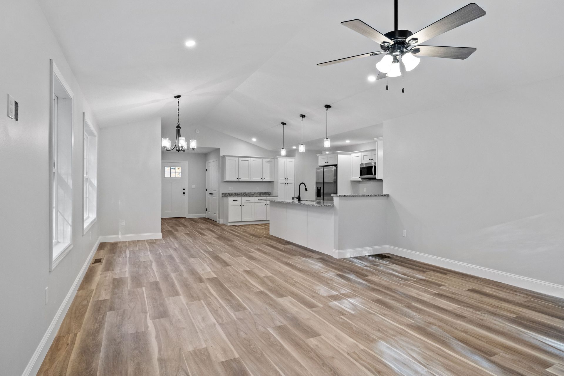 Modern flooring in a residential property near Nixa Missouri