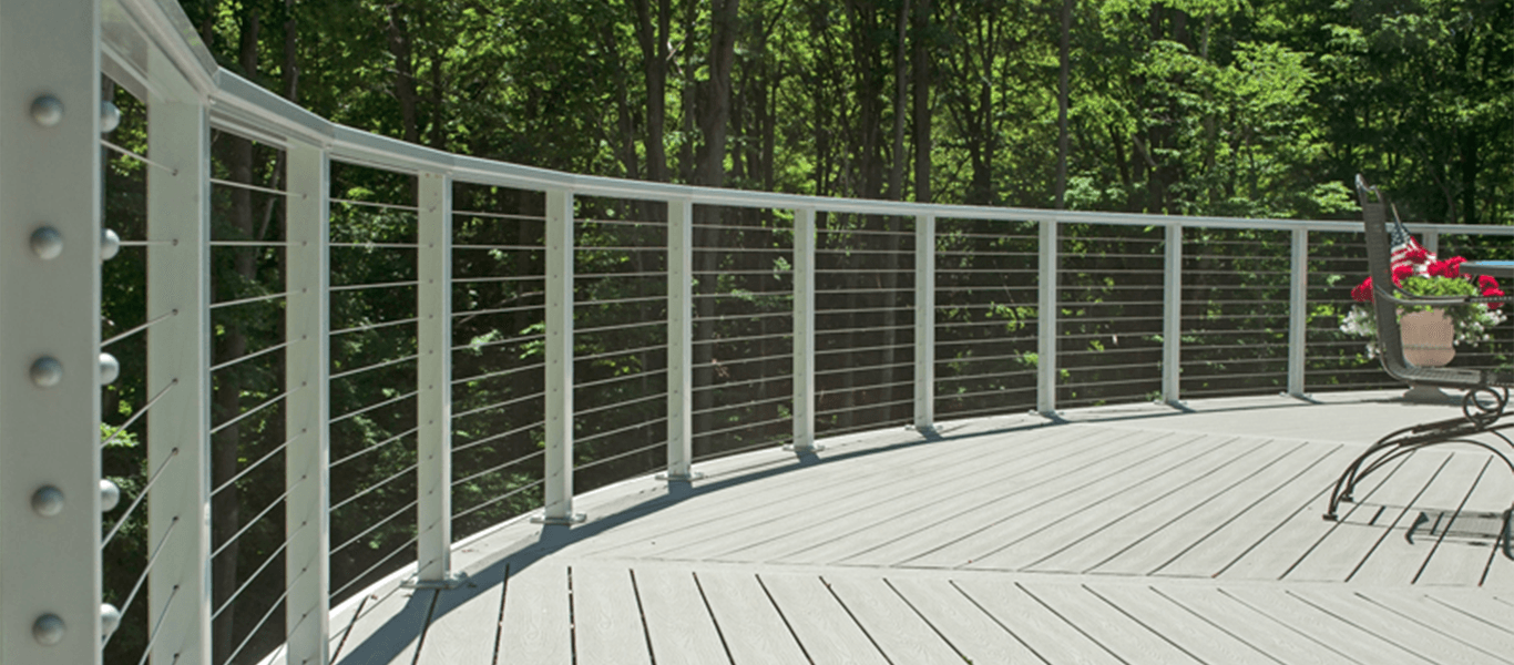 Residential railing system for a deck near Nixa Missouri