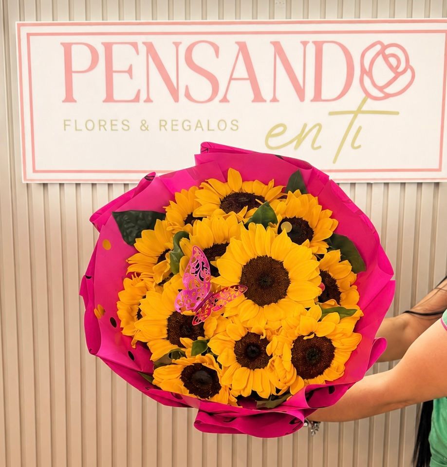 Ramo de 12 girasoles