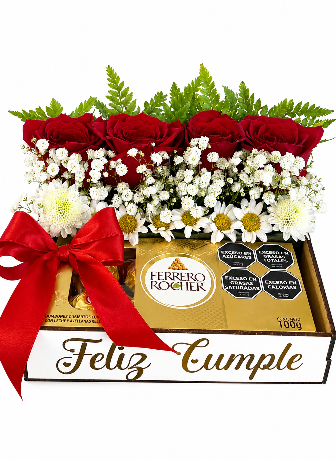 Box rosas y ferrero.