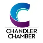 Chandler Chamber logo with a blue and purple stylized C above black text.
