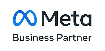 The meta business partner logo is blue and black on a white background.