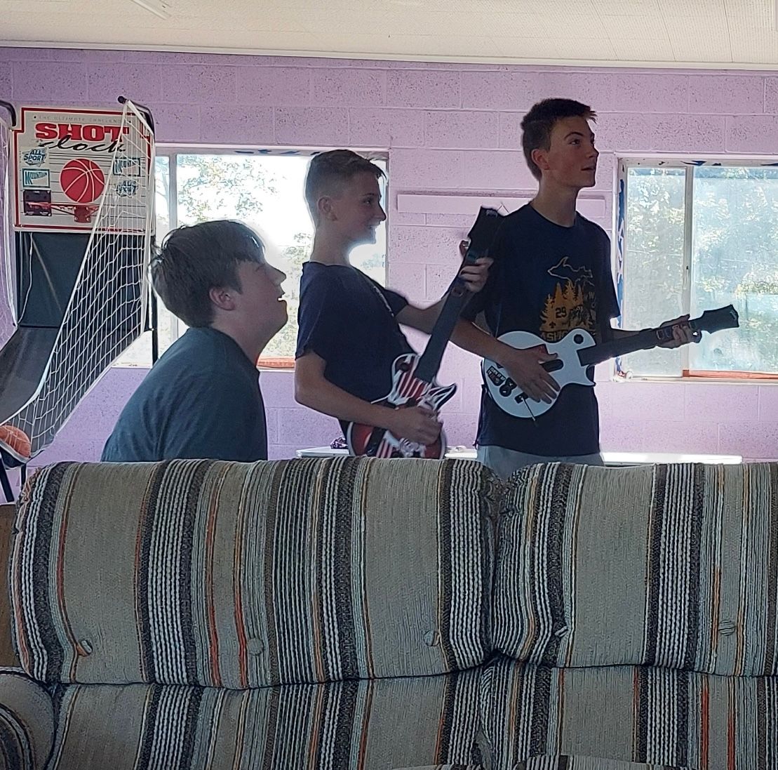 Youth playing during Youth Group Clare, Mi