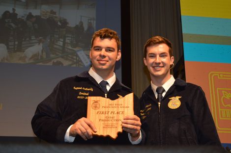 First Place Goat Production Sam Sutherly