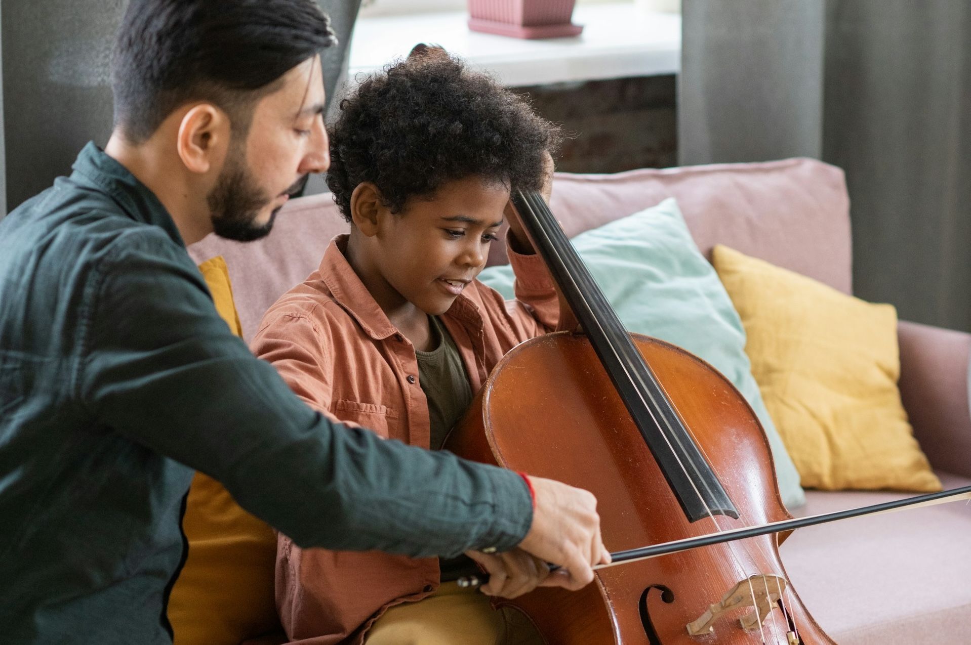 kids' piano lesson