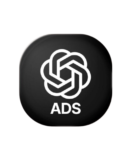 Logotipo da OpenAI em branco sobre fundo verde-azulado.